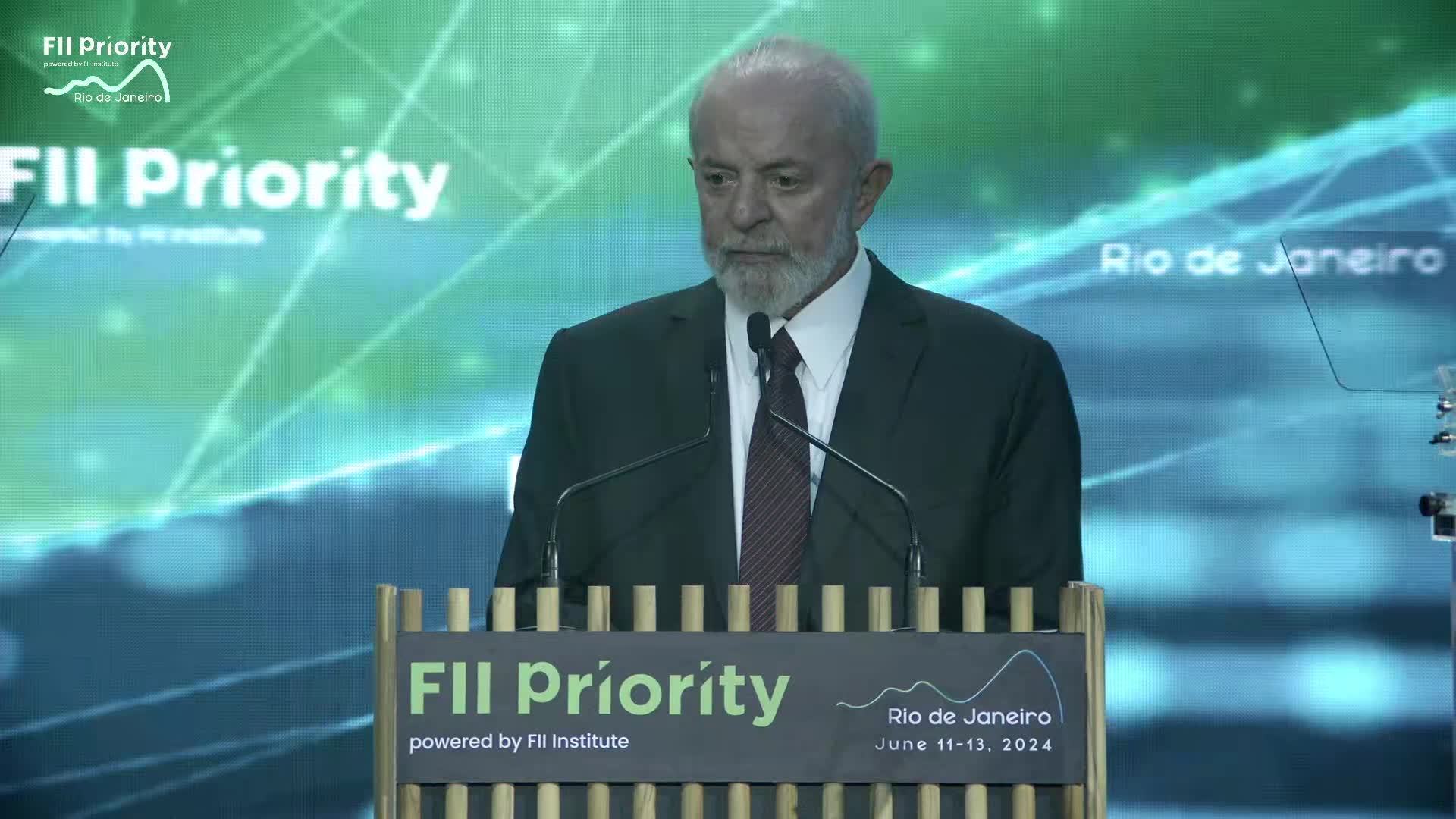 President Lula of Brazil Addresses FII PRIORITY Summit Rio de Janeiro&nbsp;#FIIPRIORITY